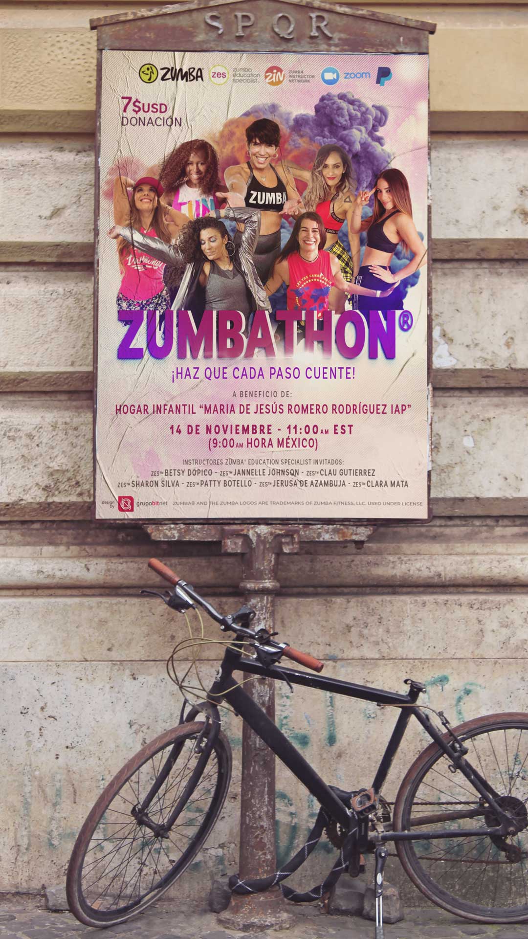 BG graphic design flyer zumba zes zumbathon-Betsy-Dopico